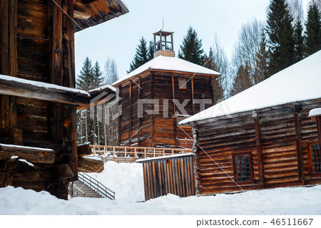 antique wooden industrial architecture 46511667