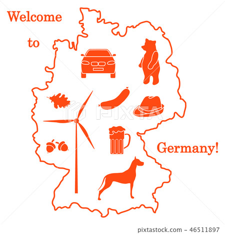 various symbols of Germany Travel and leisure. 46511897