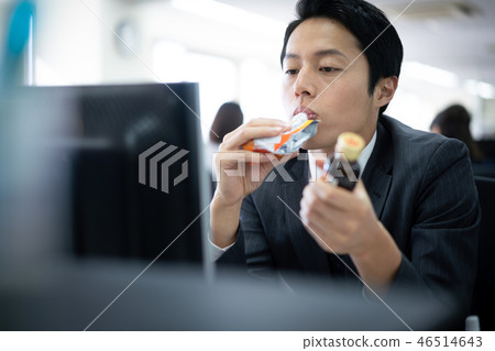 Business feeding tired tired overworked hungry busy 46514643