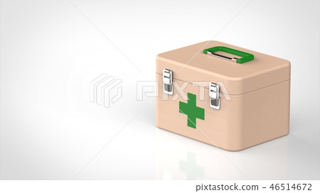 First aid kit green right Perth Stock Illustration 46514672