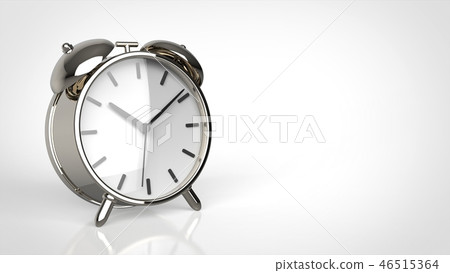 Alarm clock silver left 46515364