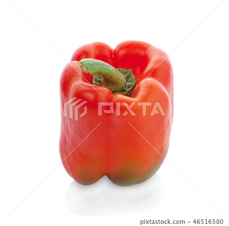 fresh red paprika isolated on white fresh red paprika isolated on white 46516580