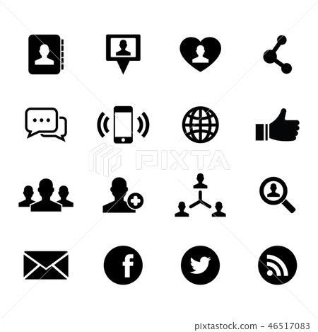 Social Network Icon Stock Illustration