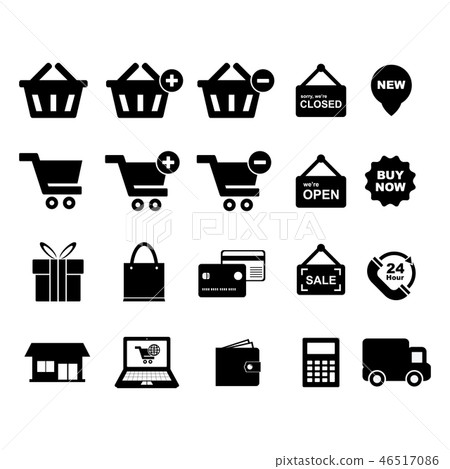 Shopping icon 46517086