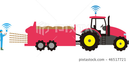 Automated agricultural tractor and mania spreader 46517721