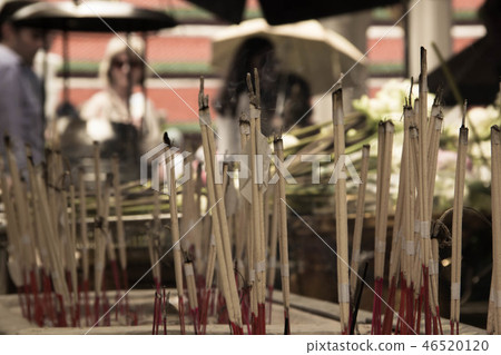 Incense sticks in temple Incense sticks in temple 46520120