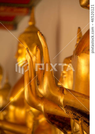 hand golden buddha hand golden buddha 46520121