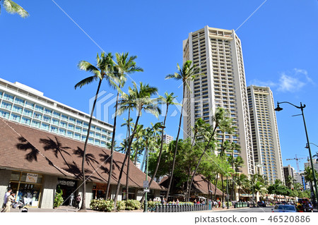 Waikiki scenery Kalakaua Avenue 46520886