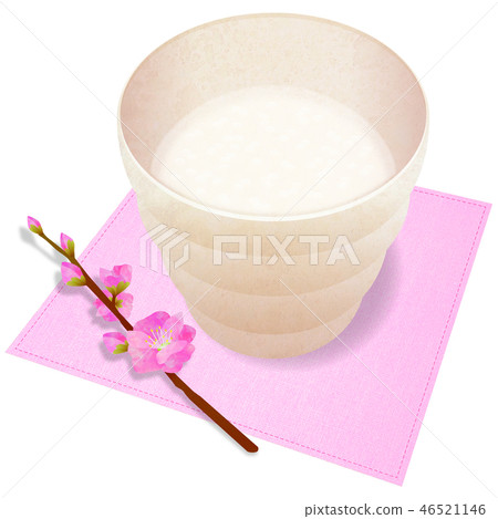 Sweet sake peach flower 46521146