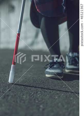 white cane, cane, walking sticks 46521367