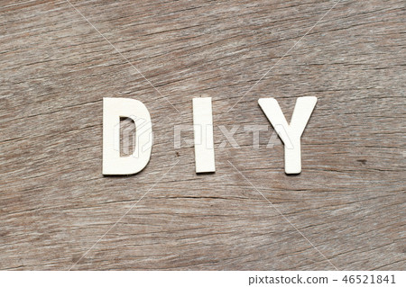 Alphabet letter in word DIY 46521841