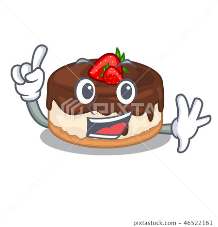 Finger cake berries with cream on mascot Finger cake berries with cream on mascot 46522161