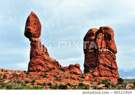 national park, moab, balance rock 46522404