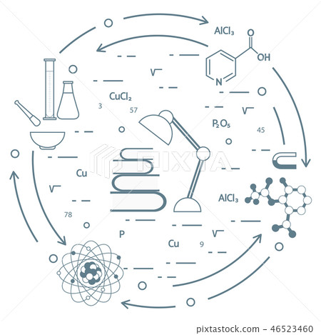 Scientific, education elements 46523460