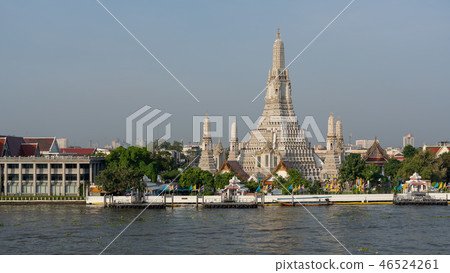 黎明寺寺廟在曼谷，泰國 46524261