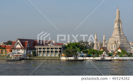 黎明寺寺廟在曼谷，泰國 46524262