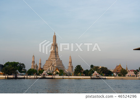 黎明寺寺廟在曼谷，泰國 46524296