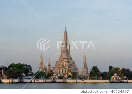 黎明寺寺廟在曼谷，泰國 46524297