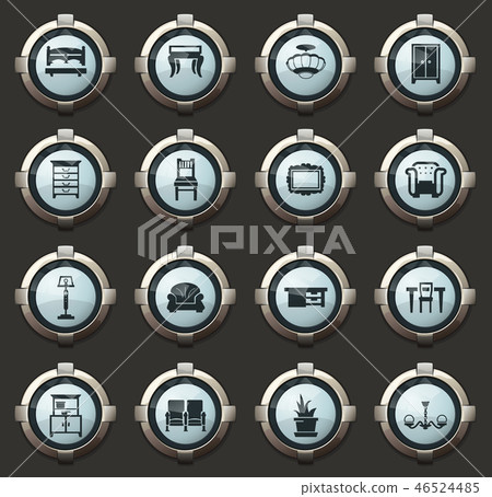Furniture icons set Furniture icons set 46524485