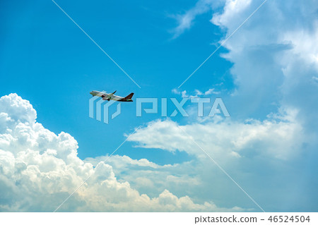 Airplane and blue sky Airplane and blue sky 46524504