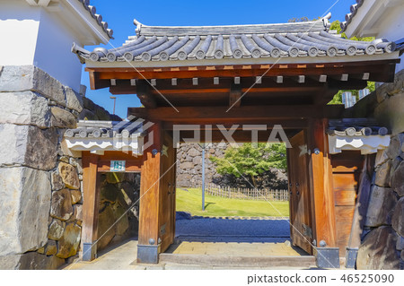[山梨縣]山梨縣歷史遺址，甲府城堡，偽造弧門（舞鶴城，舞鶴公園） 46525090