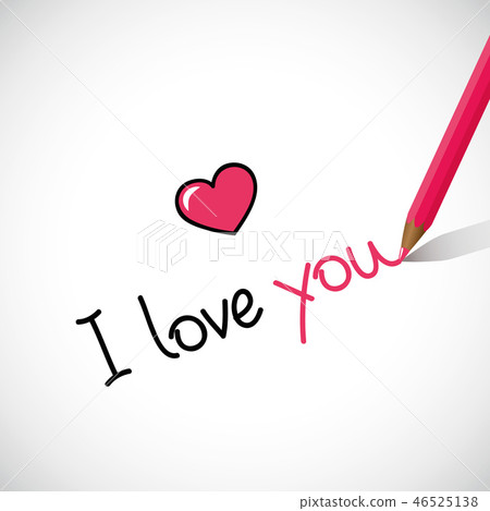 i love you hand written lettering i love you hand written lettering 46525138