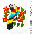 Macaw , water colors painting macaw 46525292