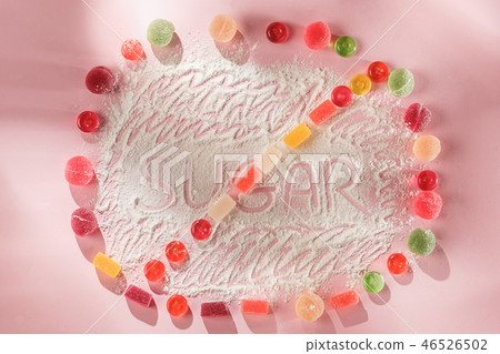 Sugar free cakes. Diet food. Top view. Healthy concept. Sugar free cakes. Diet food. Top view. Healthy concept. 46526502