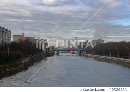 River Pregolya in the city of Kaliningrad, Russia 46526831