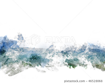 Abstract Mountain hill on watercolor painting Abstract Mountain hill on watercolor painting 46528068