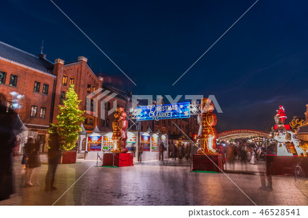 聖誕節市場在橫濱紅磚倉庫2018年 46528541