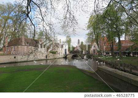 Begijnhof of Belgium, the Belgian World Heritage Site of Bruges 46528775