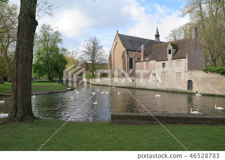 Begijnhof of Belgium, the Belgian World Heritage Site of Bruges 46528783