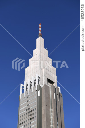 日本的東京都市風景我喜歡NTT DoCoMo代代木大廈 日本的東京都市風景我喜歡NTT DoCoMo代代木大廈 46528986