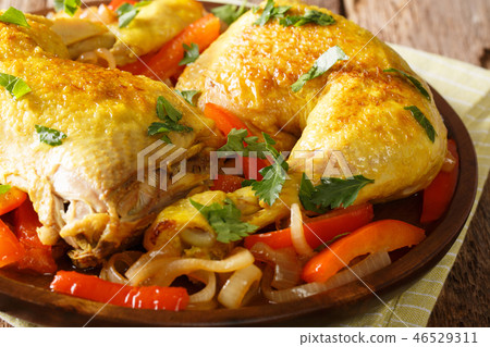 Traditional Persian saffron chicken Traditional Persian saffron chicken 46529311