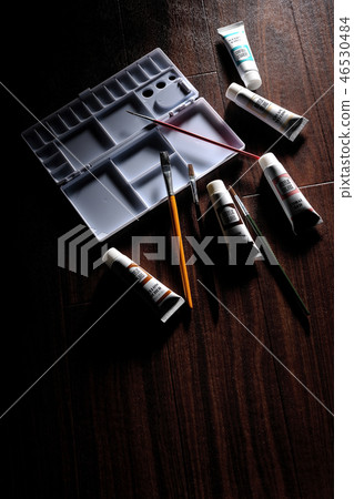 Palette and paint Palette and paint 46530484
