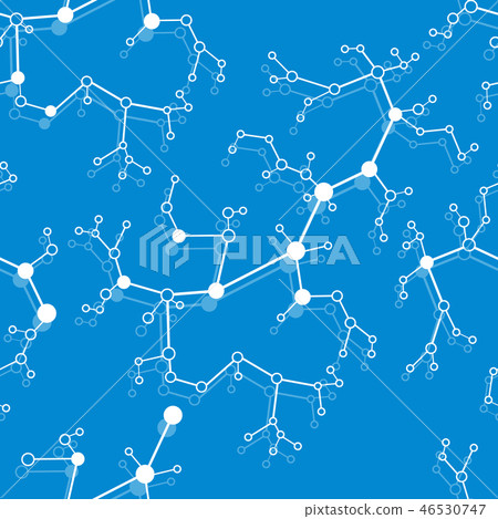 Structure of molecules and communication - Stock Illustration [46530747 ...