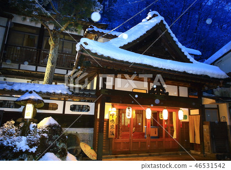 冬天的溫泉 冬天的溫泉 46531542