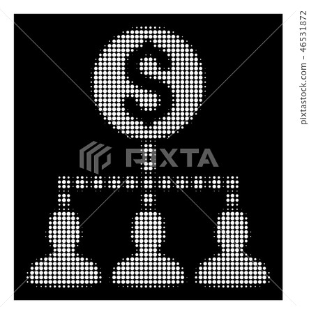 White Halftone Money Recipients Icon White Halftone Money Recipients Icon 46531872