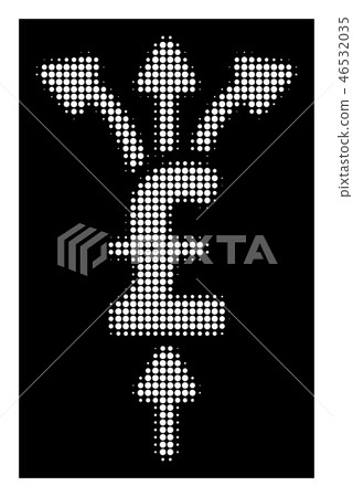 White Halftone Divide Pound Payments Icon White Halftone Divide Pound Payments Icon 46532035