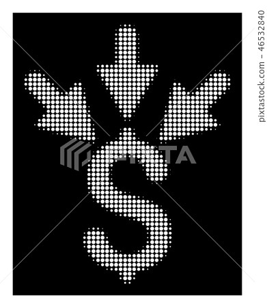 White Halftone Aggregate Payment Icon 46532840
