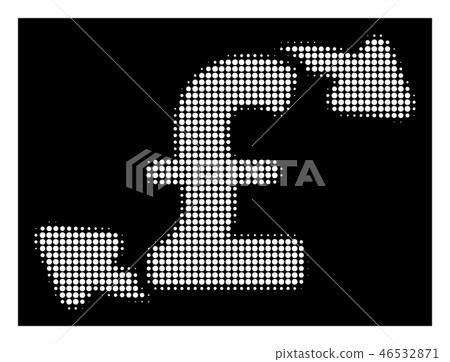 White Halftone Pound Cash Outs Icon White Halftone Pound Cash Outs Icon 46532871