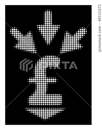 White Halftone Integrate Pound Payment Icon White Halftone Integrate Pound Payment Icon 46532872