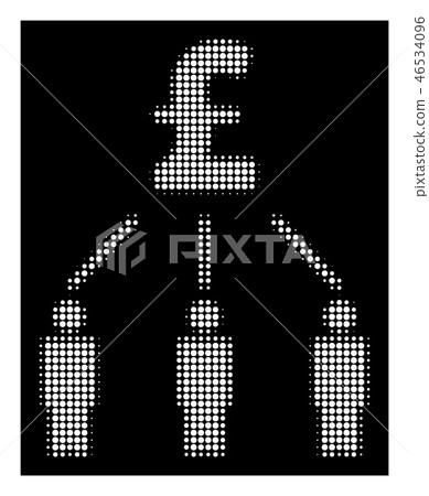 White Halftone Pound Crowdfunding Icon White Halftone Pound Crowdfunding Icon 46534096