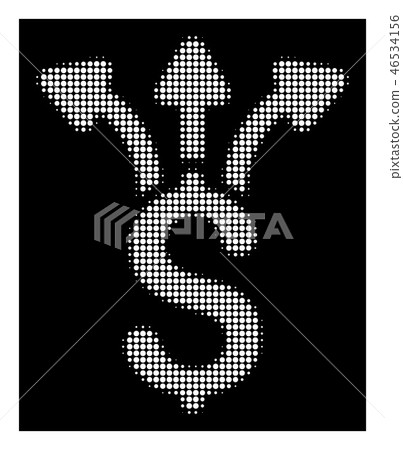 White Halftone Share Money Icon White Halftone Share Money Icon 46534156