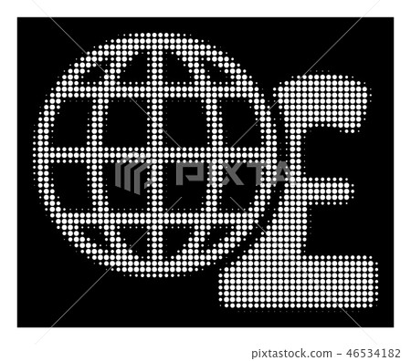 White Halftone Global Pound Finances Icon White Halftone Global Pound Finances Icon 46534182