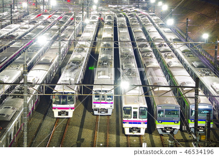 在Wakabadai公園的京王線 在Wakabadai公園的京王線 46534196