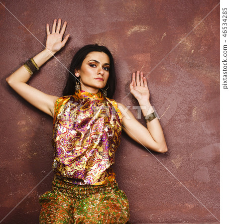 portrait of beauty sensual young woman in oriental style luxury portrait of beauty sensual young woman in oriental style luxury 46534285