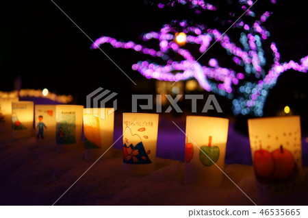 Hirosaki Castle Snow Lantern Festival Hirosaki Castle Snow Lantern Festival 46535665