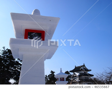 Hirosaki Castle Snow Lantern Festival 46535667